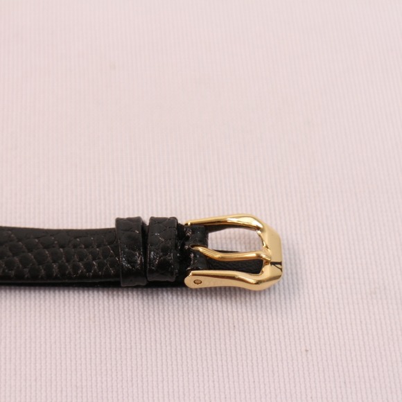 Vtg Valentino Roberto Swiss Made Quartz Women\'s Watch Gold Tone Black Leather main image 10
